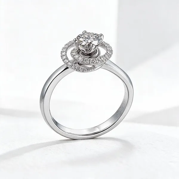 Silver_Tone_Layered_Solitaire_Ring_For_Women