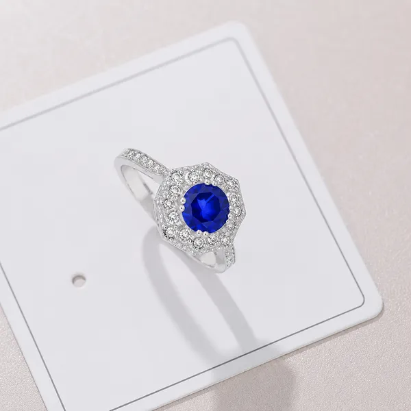 Silver_S925_Blue_Stone_Halo_Ring_For_Women