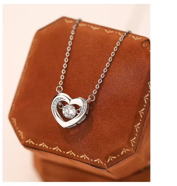 Silver_Tone_Layered_Heart_Stone_Pendant_Necklace_For_Women