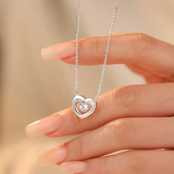 Silver_Tone_Layered_Heart_Stone_Pendant_Necklace_For_Women