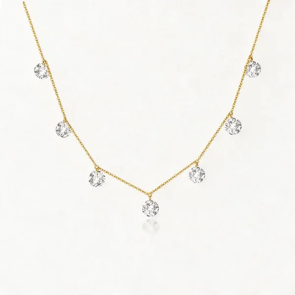 Gold_Finish_S925_Silver_Stone_Chain_Necklace_For_Women
