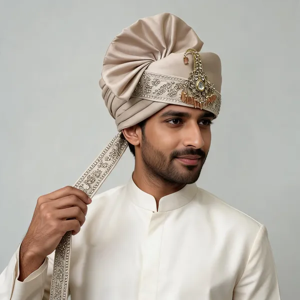 Rose_Gold_Embellished_Hand_Tied_Groom_Safa