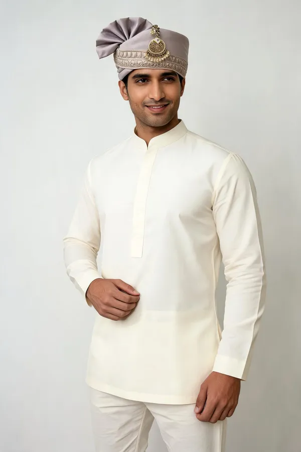 Levender_Silk_Embroidered_Hand_Tied_Safa_Set_For_Groom