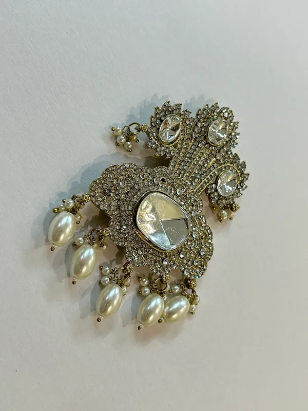 Gold_Tone_Crystal_Pearl_Drop_Statement_Brooch