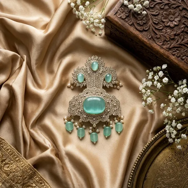 Green_Stone_Studded_Chandelier_Earrings_for_Women