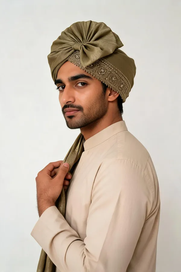 Antique_Gold_Traditional_Turban_For_Men