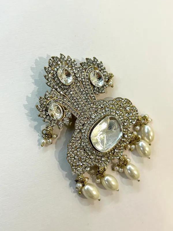 Gold_Tone_Crystal_Pearl_Drop_Statement_Brooch