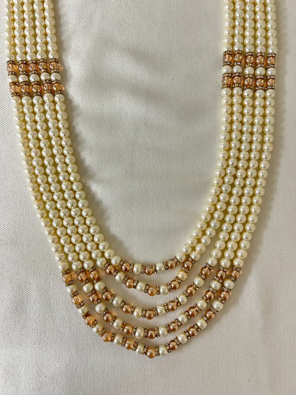 White_Pearl_Layered_Necklace_for_groom