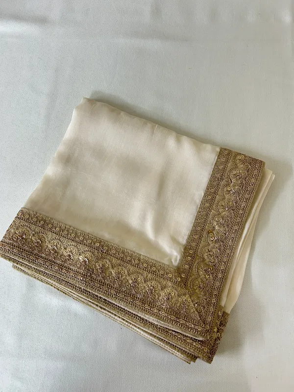 Cream_Embellished_Border_Dupatta_for_Groom