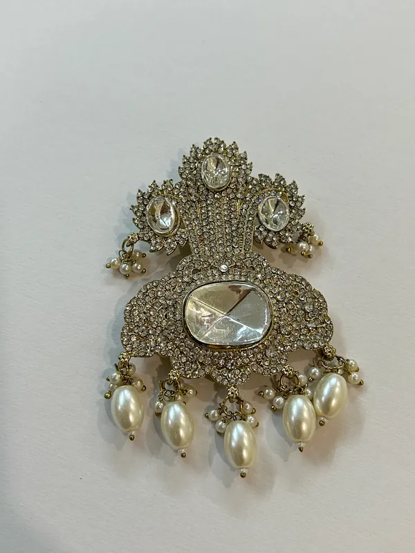 Gold_Tone_Crystal_Pearl_Drop_Statement_Brooch