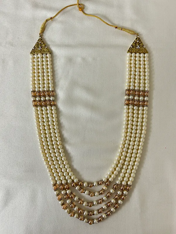 White_Pearl_Layered_Necklace_for_groom