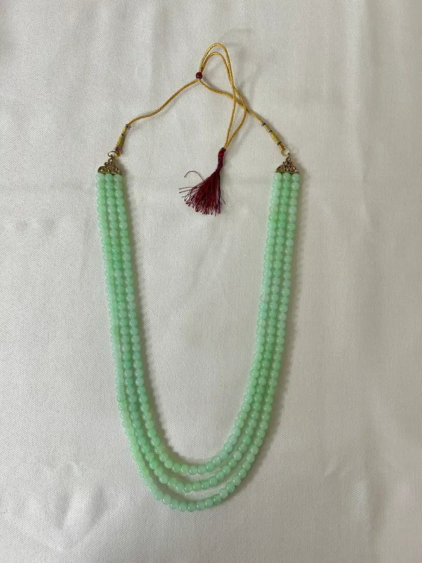 Green_Beaded_Multi-Strand_Necklace_for_men
