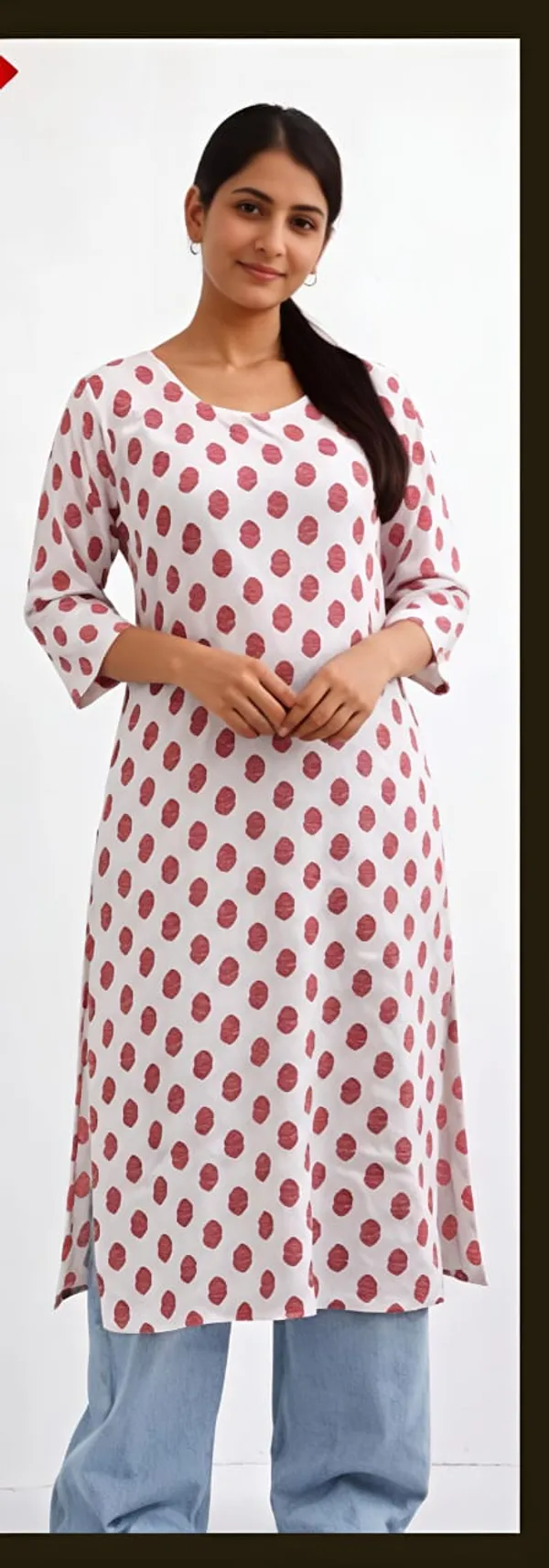 White_Cotton_Straight_Kurta_For_Women