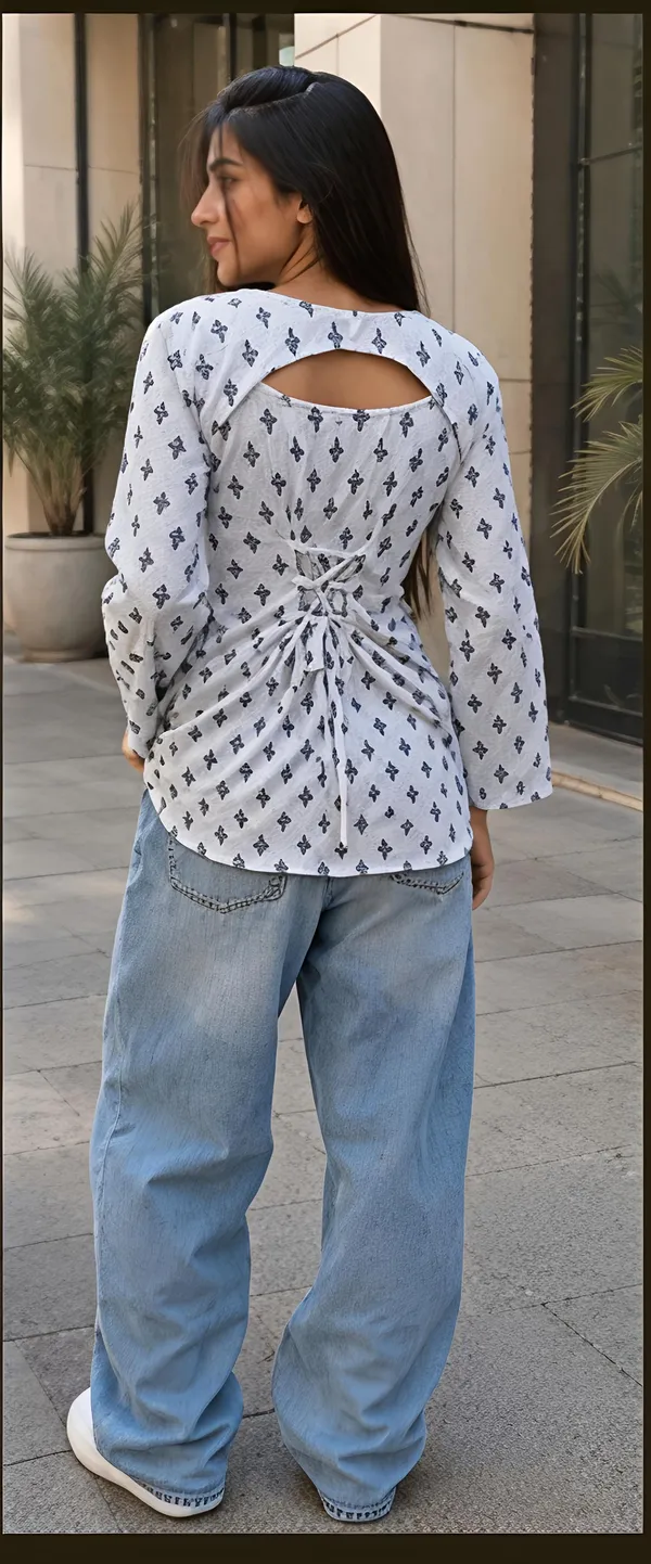 White_Cotton_Relaxed_Fit_Kurti_Top_For_Women