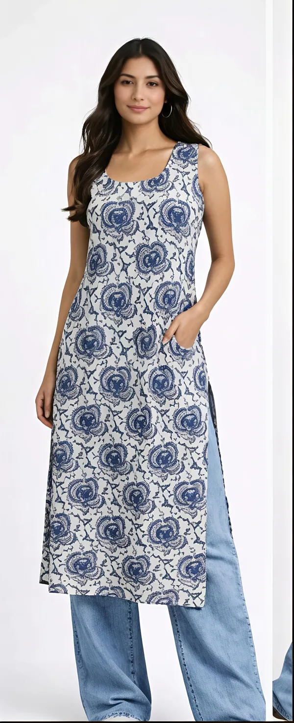Blue_Cotton_Straight_Kurta_Set_For_Women
