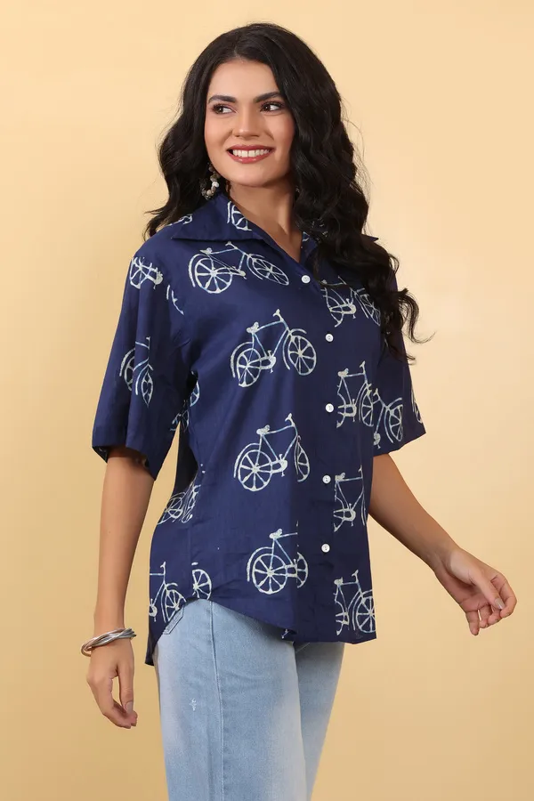Navy_Cotton_Relaxed_Fit_Shirt_For_Women