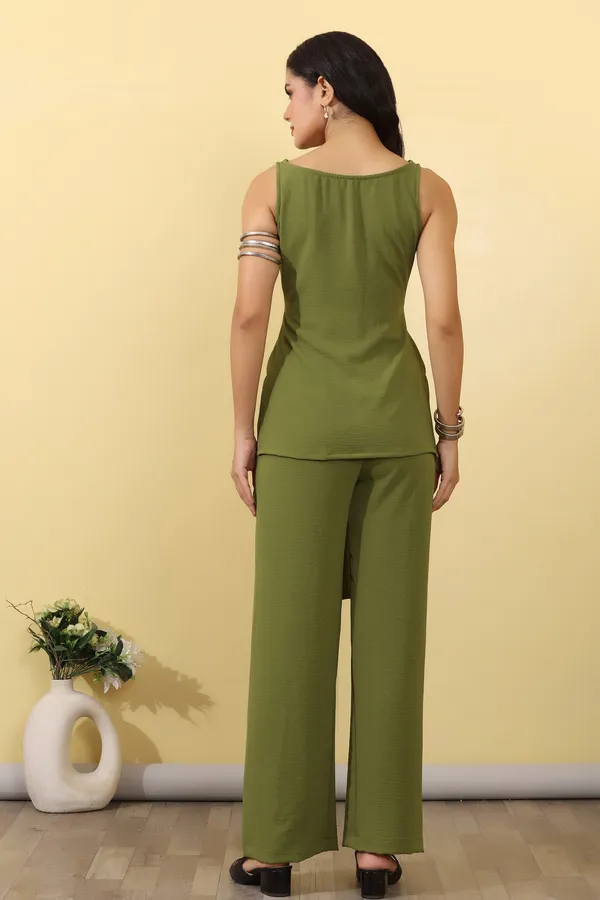 Olive_Cotton_Sleeveless_Co-Ord_Set_For_Women