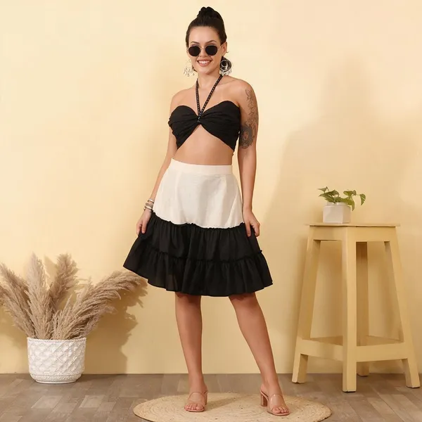 Black_And_White_Cotton_Tiered_Co-Ord_Set_For_Women