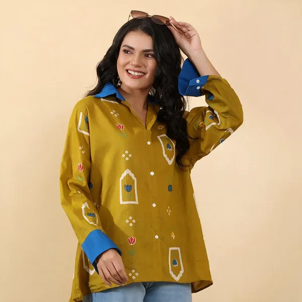 Mustard_Cotton_Relaxed_Fit_Shirt_For_Women