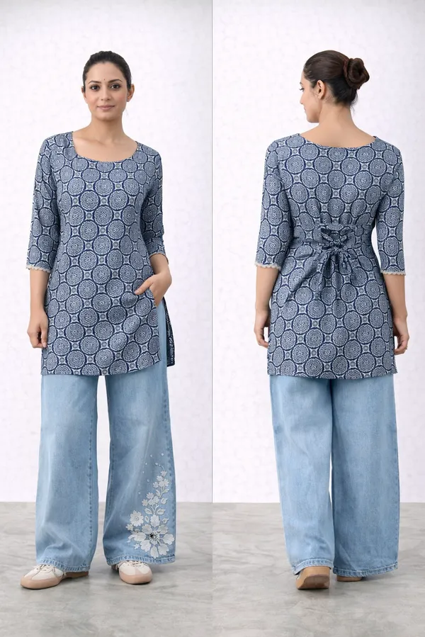 Blue_Cotton_Printed_Straight_Kurta_Set_For_Women