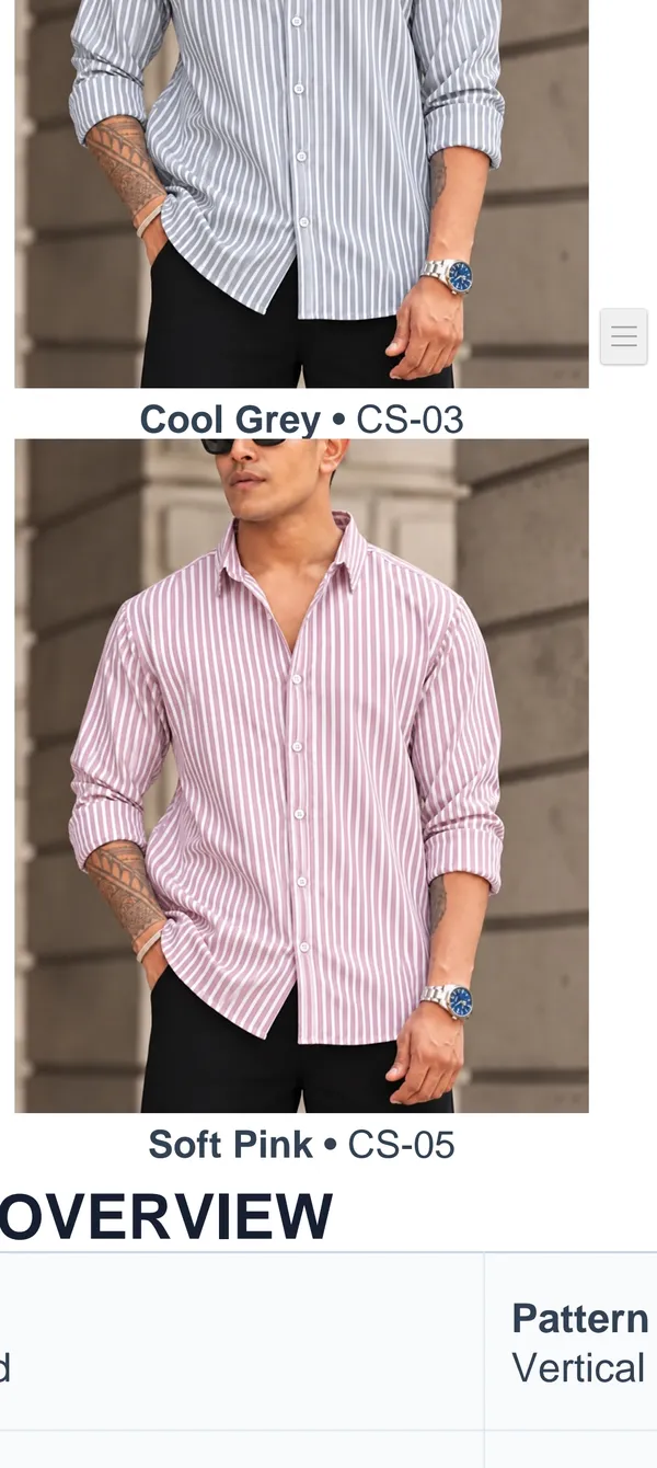 Pink_Cotton_Striped_Long_Sleeve_Shirt_For_Men