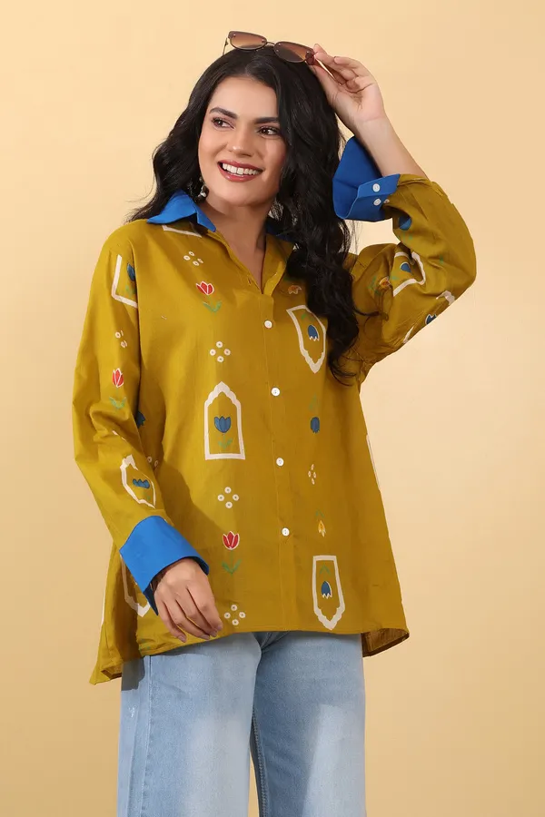 Mustard_Cotton_Relaxed_Fit_Shirt_For_Women