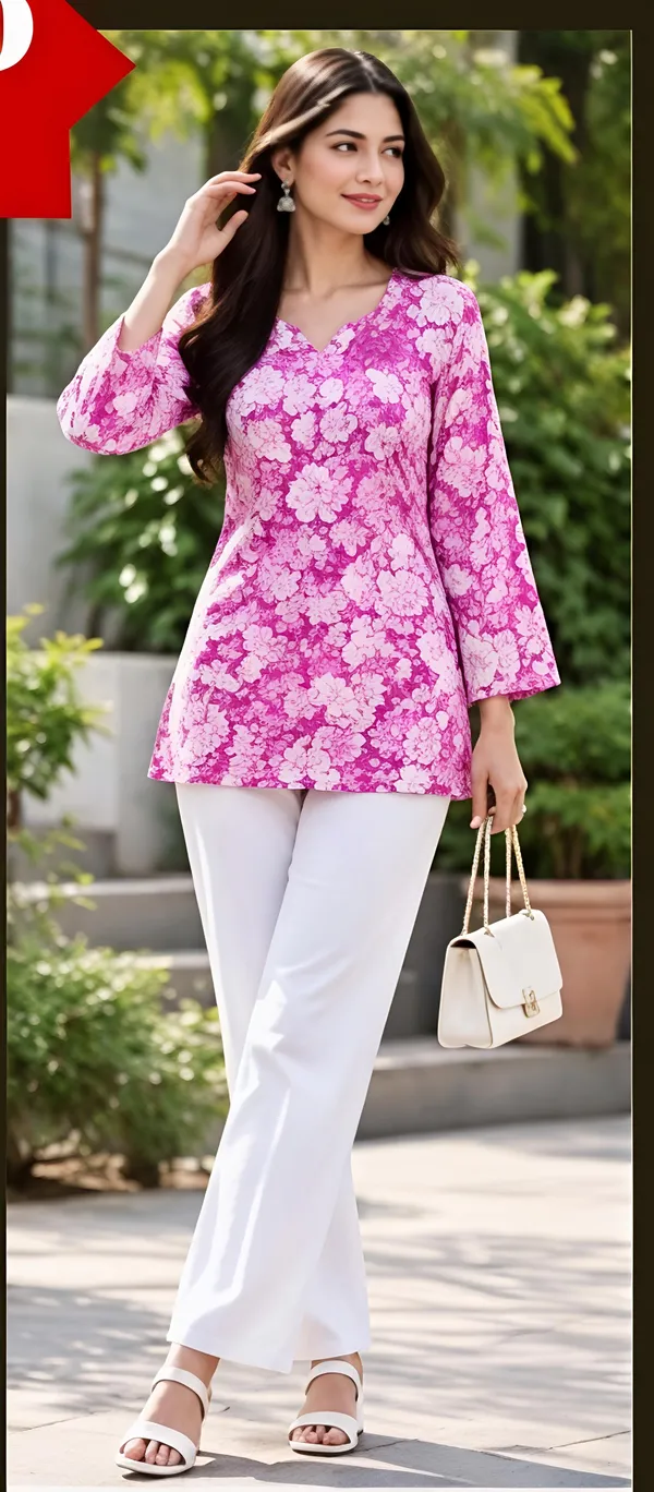 Pink_Cotton_Straight_Kurta_For_Women