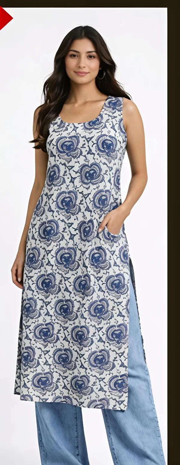Blue_Cotton_Straight_Kurta_Set_For_Women