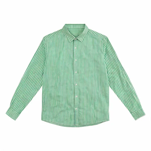 Green_Cotton_Striped_Regular_Fit_Shirt_For_Men