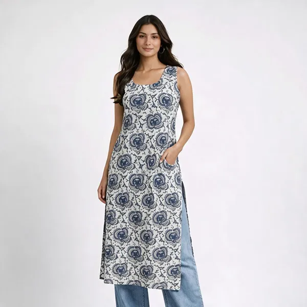 Blue_Cotton_Straight_Kurta_Set_For_Women