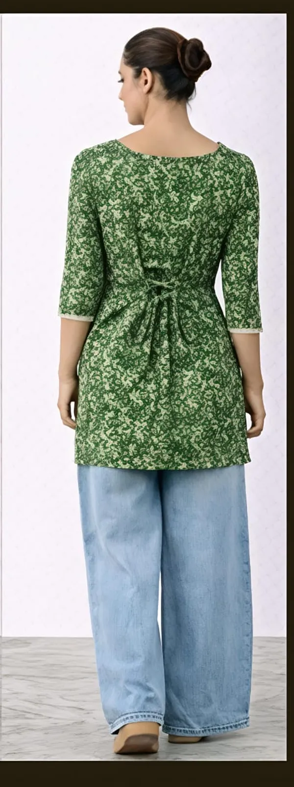 Green_Cotton_Printed_Straight_Kurta_For_Women