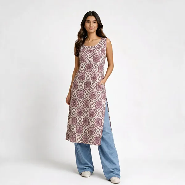 Pink_Cotton_Sleeveless_Straight_Kurta_Set_For_Women