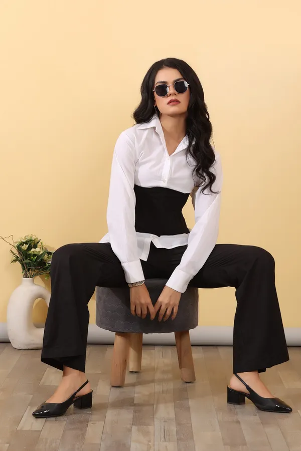 Black_And_White_Cotton_Wide_Leg_Jumpsuit_For_Women