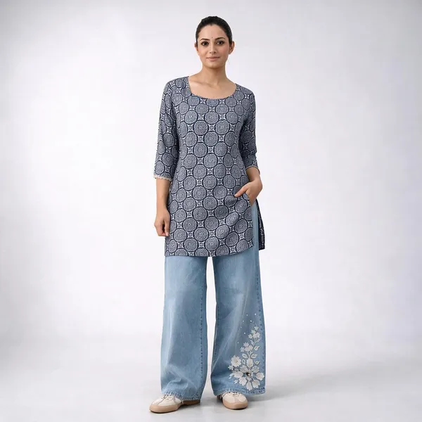 Blue_Cotton_Printed_Straight_Kurta_Set_For_Women