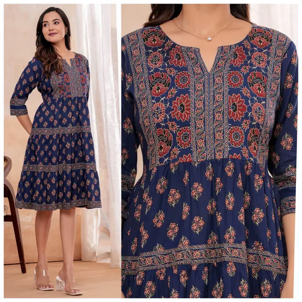Navy_Printed_Fit_And_Flare_Dress_For_Women