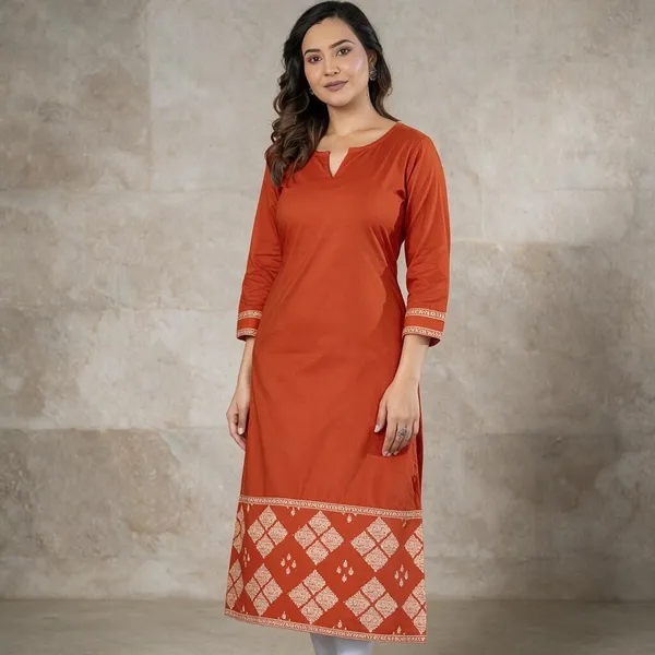 Orange_Straight_Kurta_For_Women