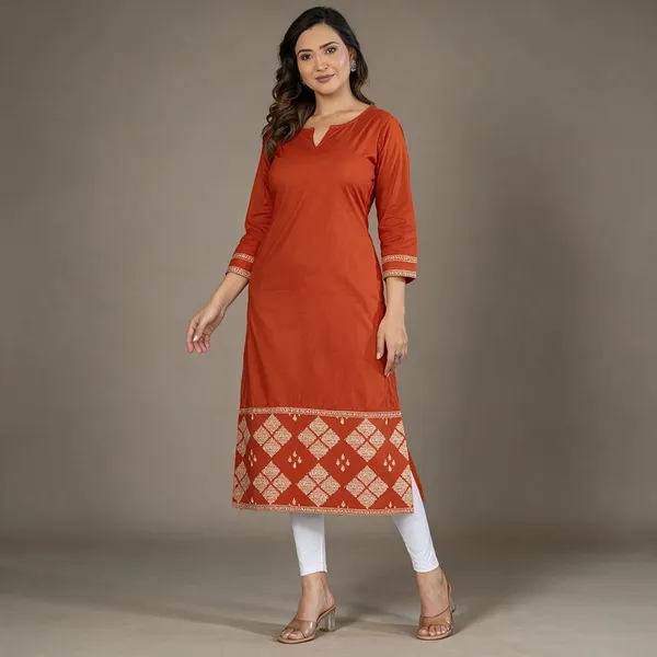Orange_Straight_Kurta_For_Women