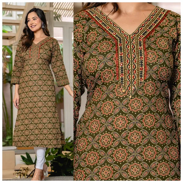 Green_Printed_Straight_Kurta_for_Women