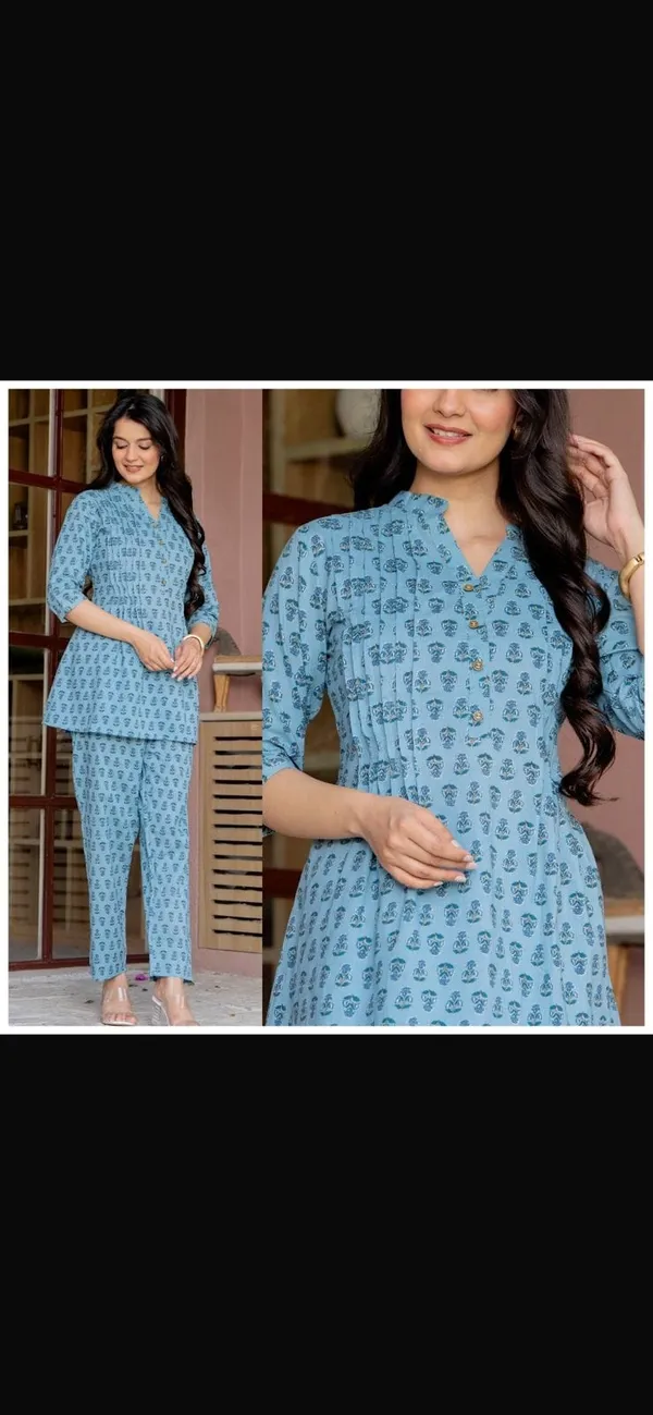 Blue_Printed_Straight_Kurta_Pant_Set_for_Women