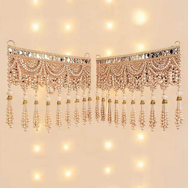 Beige_Mirror_Work_Door_Toran_Duo_Combo