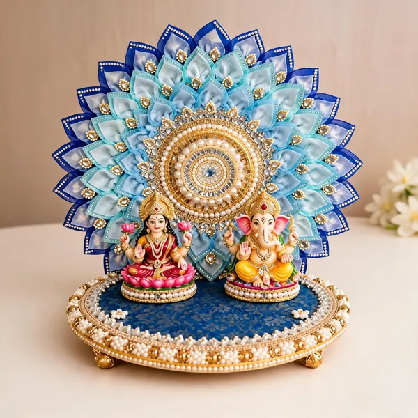 Blue_Decorative_Lakshmi_Ganesh_Idol_Set