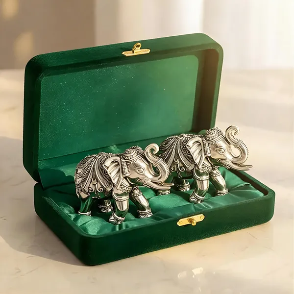 Pure_Silver_Plated_Elephant_Idol_Pack_Of_2_|_4_Inch_Vastu_&_Good_Luck_Showpiece_For_Home_Decor_Mandir_&_Pooja_Room_|_Auspicious_Gifting_Choice