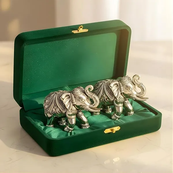 Pure_Silver_Plated_Elephant_Idol_Pack_Of_2_|_4_Inch_Vastu_&_Good_Luck_Showpiece_For_Home_Decor_Mandir_&_Pooja_Room_|_Auspicious_Gifting_Choice