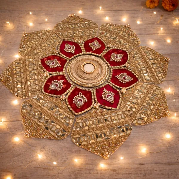 Gold_Tone_Festive_Floral_Rangoli_Diya