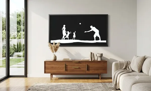 Black_Modern_Family_Silhouette_Framed_Wall_Art