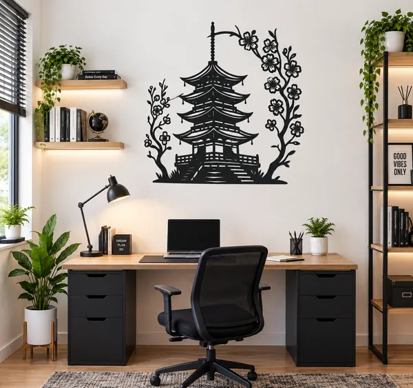 Metal_Asian_Pagoda_Floral_Wall_Art