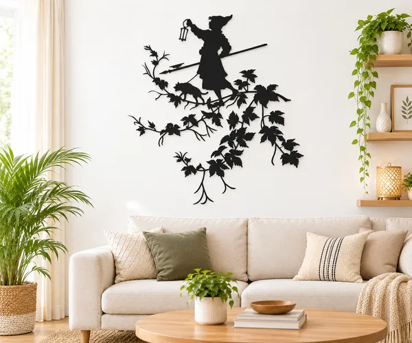 Metal_Mystical_Witch_Foliage_Wall_Decor