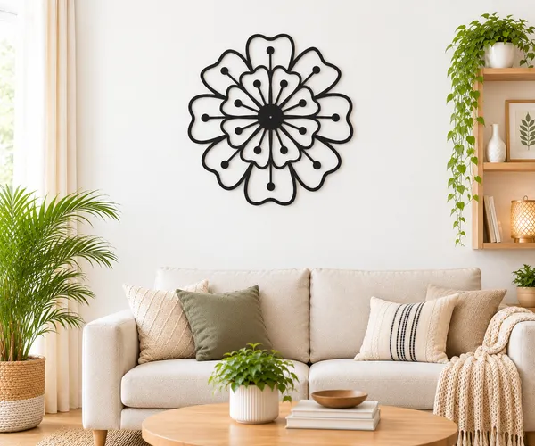 Black_Metal_Floral_Pattern_Wall_Decor