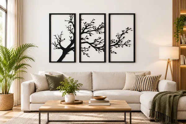 Metal_Botanical_Tree_Design_Framed_Wall_Art_Set_Of_3