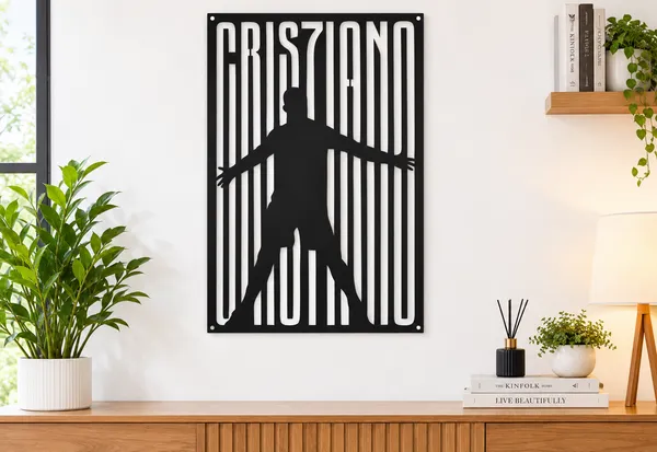 Metal_Cristiano_Ronaldo_Silhouette_Wall_Decor